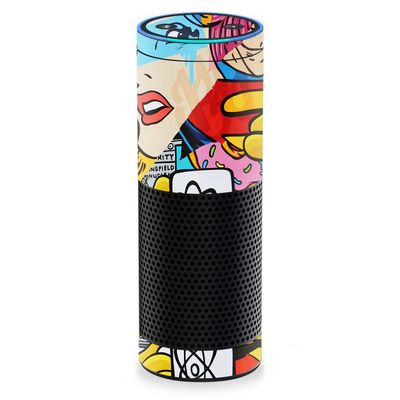 MightySkins Skin Compatible with Amazon Echo - Cartoon Mania | Protective, Durable, and Unique Vinyl Decal wrap Cover | Easy to Apply, Remove, and Change Styles | Made in The USA