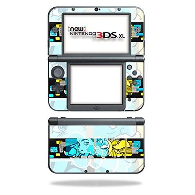 MightySkins Skin Compatible with Nintendo New 3DS XL (2015) - Blue Vision | Protective, Durable, and Unique Vinyl Decal wrap Cover | Easy to Apply, Remove, and Change Styles | Made in The USA