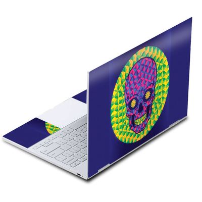 MightySkins Skin Compatible With Google Pixelbook - Happy Skull | Protective, Durable, and Unique Vinyl Decal wrap cover | Easy To Apply, Remove, and Change Styles | Made in the USA