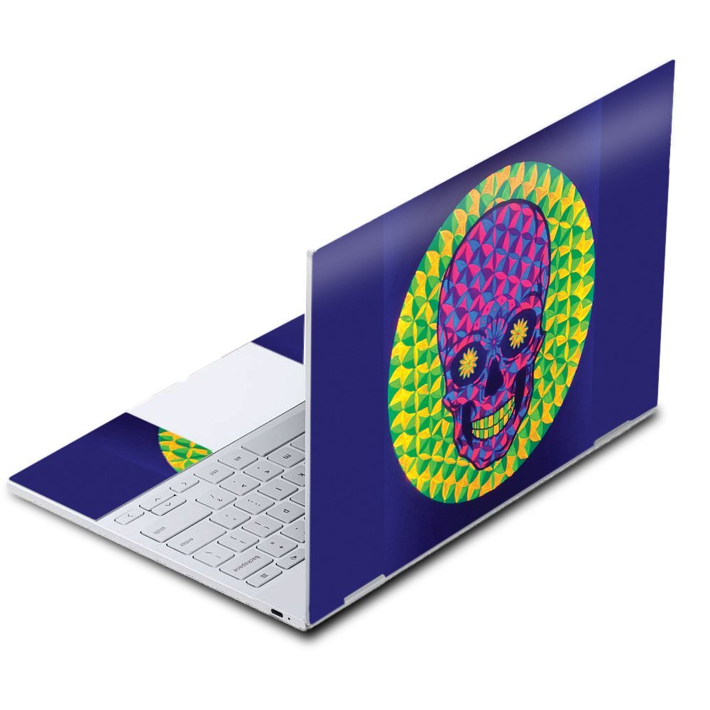 MightySkins Skin Compatible With Google Pixelbook - Happy Skull | Protective, Durable, and Unique Vinyl Decal wrap cover | Easy To Apply, Remove, and Change Styles | Made in the USA