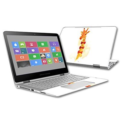 MightySkins Skin Compatible with HP Spectre x360 2-in-1 13.3" (2015) - Elegant Giraffe | Protective, Durable, and Unique Vinyl Decal wrap Cover | Easy to Apply, Remove | Made in The USA