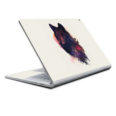 MightySkins Skin Compatible with Microsoft Surface Book 2 13" (2017) - Universal Wolf | Protective, Durable, and Unique Vinyl Decal wrap Cover | Easy to Apply, Remove | Made in The USA