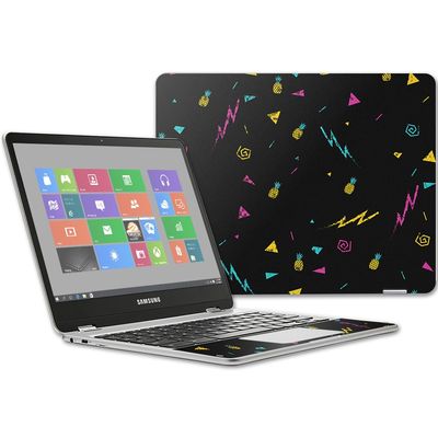 MightySkins Skin Compatible with Samsung Chromebook Plus 12.3"(2017 - Magic Pineapple | Protective, Durable, and Unique Vinyl wrap Cover | Easy to Apply, Remove, and Change Styles | Made in The USA
