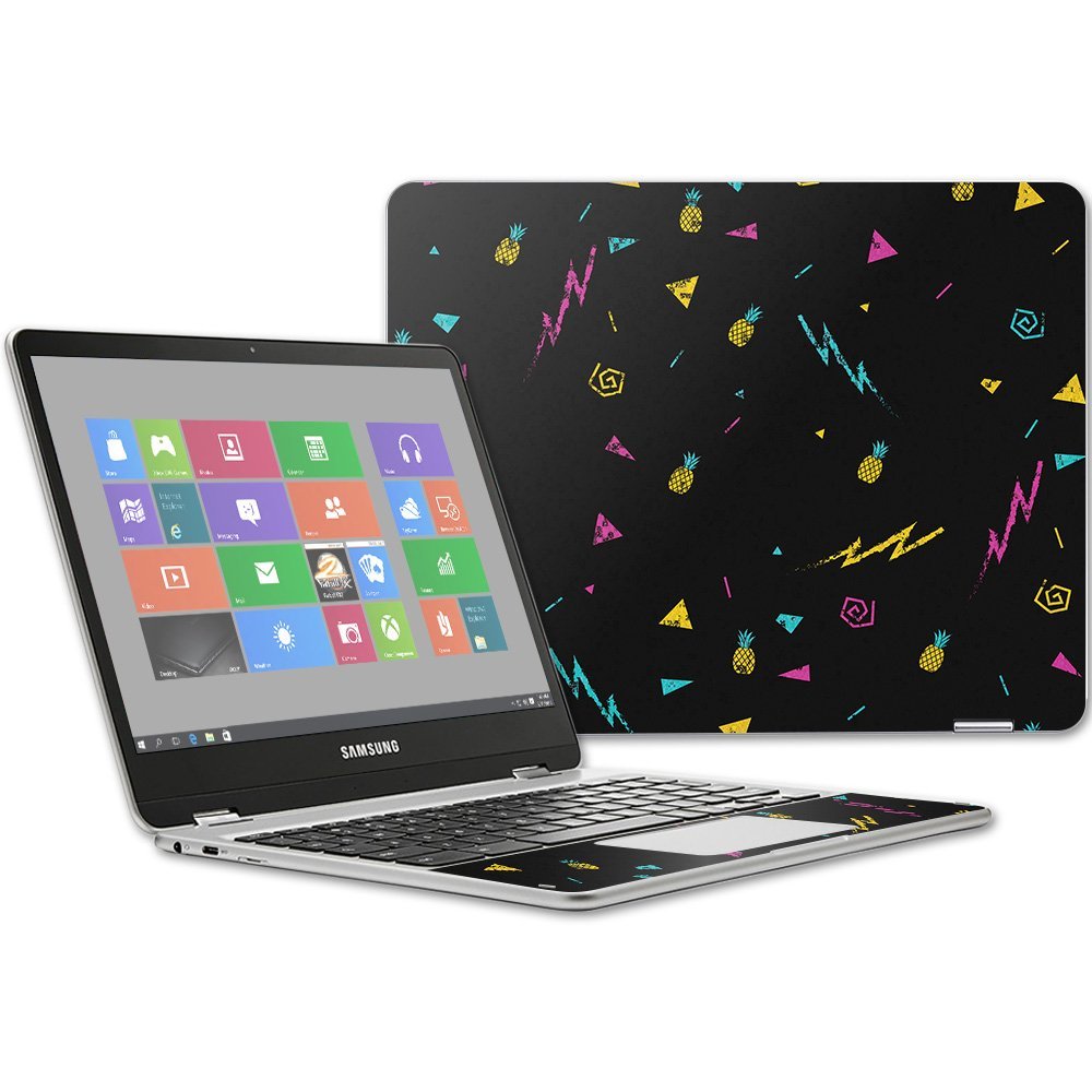 MightySkins Skin Compatible with Samsung Chromebook Plus 12.3"(2017 - Magic Pineapple | Protective, Durable, and Unique Vinyl wrap Cover | Easy to Apply, Remove, and Change Styles | Made in The USA
