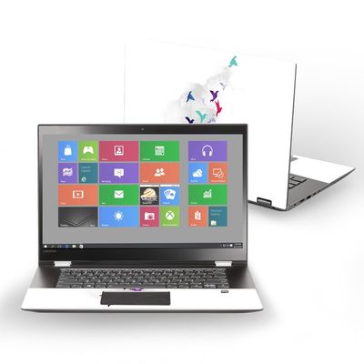 MightySkins Skin Compatible with Lenovo Flex 5 15" (2017) - Paper Birds | Protective, Durable, and Unique Vinyl Decal wrap Cover | Easy to Apply, Remove, and Change Styles | Made in The USA