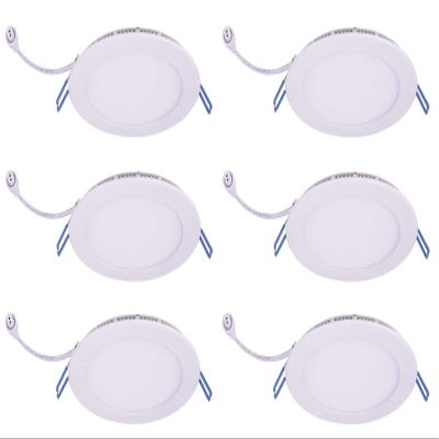 Elitco Lighting SMR61230K-6PK 6 in. 700 Lumen Slim Ceiling Light - Pack of 6