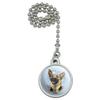 GRAPHICS & MORE German Shepherd Dog Selfie Ceiling Fan and Light Pull Chain view 1