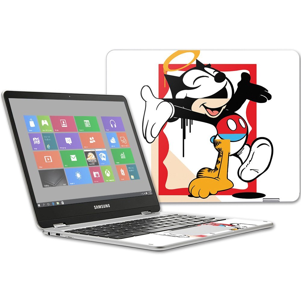 MightySkins Skin Compatible with Samsung Chromebook Plus 12.3"(2017 - Character Swap | Protective, Durable, and Unique Vinyl wrap Cover | Easy to Apply, Remove, and Change Styles | Made in The USA