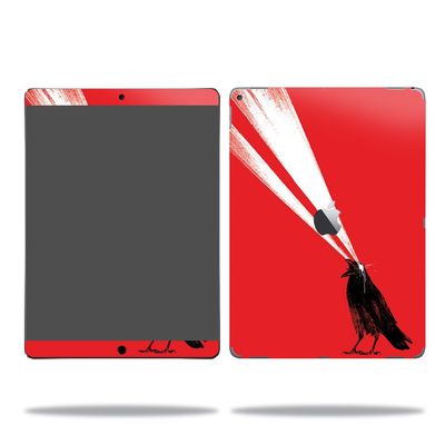 MightySkins Skin Compatible with Apple iPad Pro - Laser Crow | Protective, Durable, and Unique Vinyl Decal wrap Cover | Easy to Apply, Remove, and Change Styles | Made in The USA
