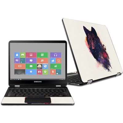 MightySkins Skin Compatible with Samsung Chromebook Pro 12.3" - Universal Wolf | Protective, Durable, and Unique Vinyl Decal wrap Cover | Easy to Apply, Remove, and Change Styles | Made in The USA