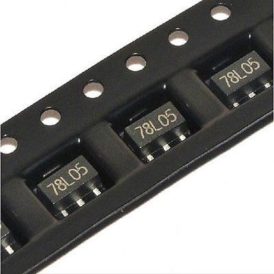 Bestol 50PCS 78L05 REG LDO 5V 100MA SOT-89