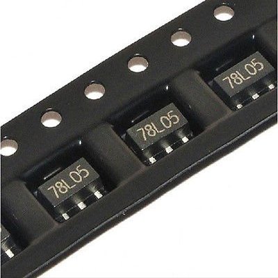 Bestol 50PCS 78L05 REG LDO 5V 100MA SOT-89