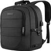 AMBOR Travel Laptop Backpack for en, 15.6-17.3 inch Laptop Backpack, Anti Theft Business Work Backpack with USB Charging Port, Water Resistant Computer Bag for Men & Women, Black view 1