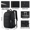 AMBOR Travel Laptop Backpack for en, 15.6-17.3 inch Laptop Backpack, Anti Theft Business Work Backpack with USB Charging Port, Water Resistant Computer Bag for Men & Women, Black view 3