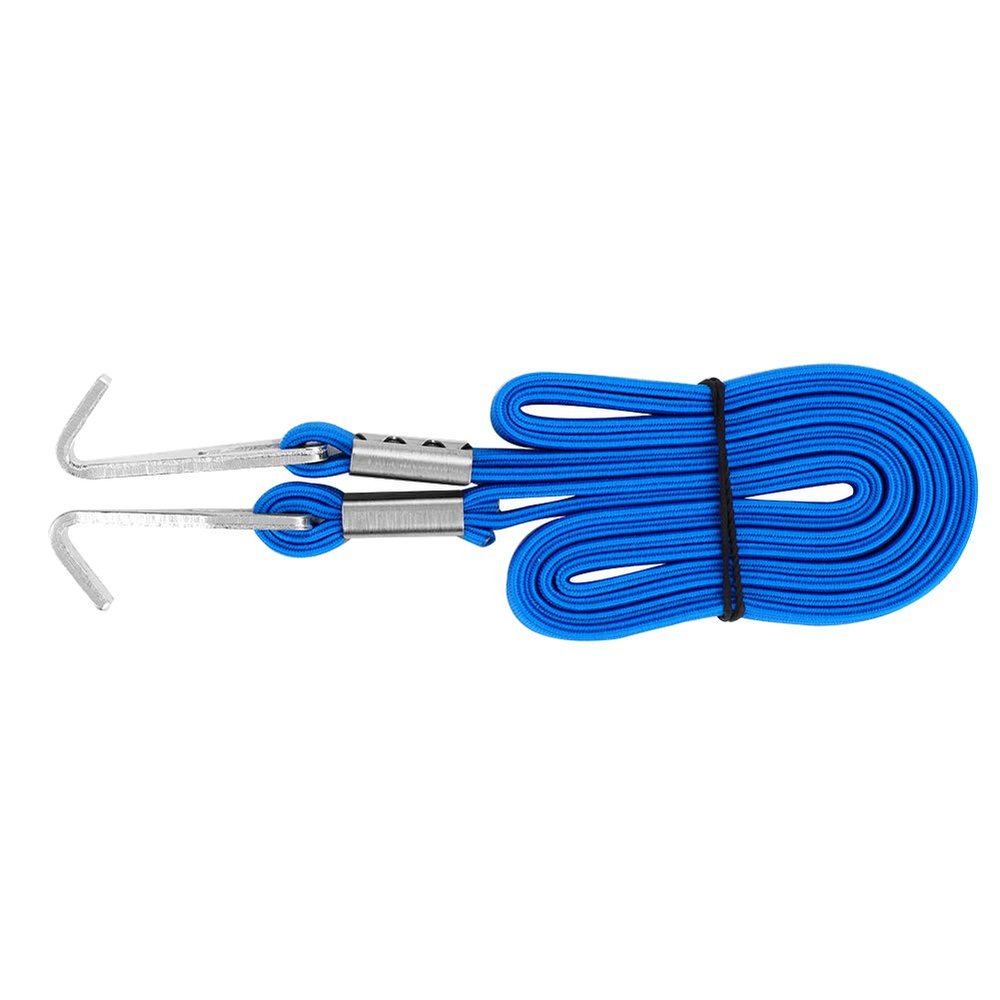Luggage Strap, Elastic Bungee Cord Straps Luggage Fixed Rope Lashing Strap Tie Down Strap with Hooks(Blue) Riding Shelves and Storage Supplies With Bungee Straps Rack Straps