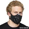 ECO-GEAR Anti-Pollution Face Mask - Military Grade Activated Carbon Protection for Smoke, Exhaust Gas, Dust, Pollen - Ideal for Running, Walking, Cycling, and Outdoor Activities (Pure Black) view 1
