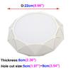 BRILLRAYDO 12W LED Ceiling Recessed Flushed Mounted Light White-Finish Warm White view 2