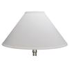 FenchelShades.com Lampshade 5" Top Diameter x 18" Bottom Diameter x 11" Slant Height with Washer (Spider) Attachment for Lamps with a Harp (Designer Linen Off-White) view 2