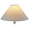 FenchelShades.com Lampshade 5" Top Diameter x 18" Bottom Diameter x 11" Slant Height with Washer (Spider) Attachment for Lamps with a Harp (Designer Linen Off-White) view 3