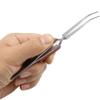 Tweezers Soldering Self Closing Fiber Grip Cross Locking 6-1/2" Bent view 4