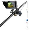 Lustar 30M 1200TVL Fish Finder Underwater Fishing Camera 5 Inch Monitor 10PCS LED Night Vision 195 Degrees Metal Sea Wheel Camera for Fishing view 1