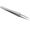 High Precision Tapered Ultra-Fine Tweezers, #5 Straight Tweezers, Stainless Steel, Anti-Magnetic, 4.75" Overall Length view 1