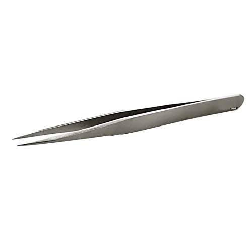 Fine Tip Precision Tweezers AA 5" Stainless Steel Anti Magnetic & Anti-Acid Jewelry Swiss Boley Style