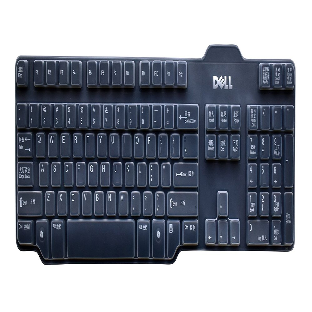 Keyboard Cover for Dell L100 SK-8115 SK-3205 104-key USB Wired Keyboard, Dell L100 Keyboard Skin Protector- Clear
