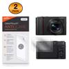 BoxWave Screen Protector Compatible with Panasonic Lumix DC-ZS200 (Screen Protector ClearTouch Anti-Glare (2-Pack), Anti-Fingerprint Matte Film Skin for Panasonic Lumix DC-ZS200 view 2