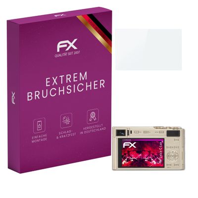 atFoliX Plastic Glass Protective Film compatible with Leica C-Lux, 9H Hybrid-Glass FX Screen Protector