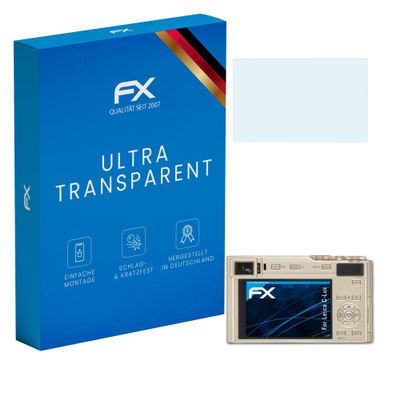 atFoliX Screen Protection Film compatible with Leica C-Lux Screen Protector, ultra-clear FX Protective Film (3X)