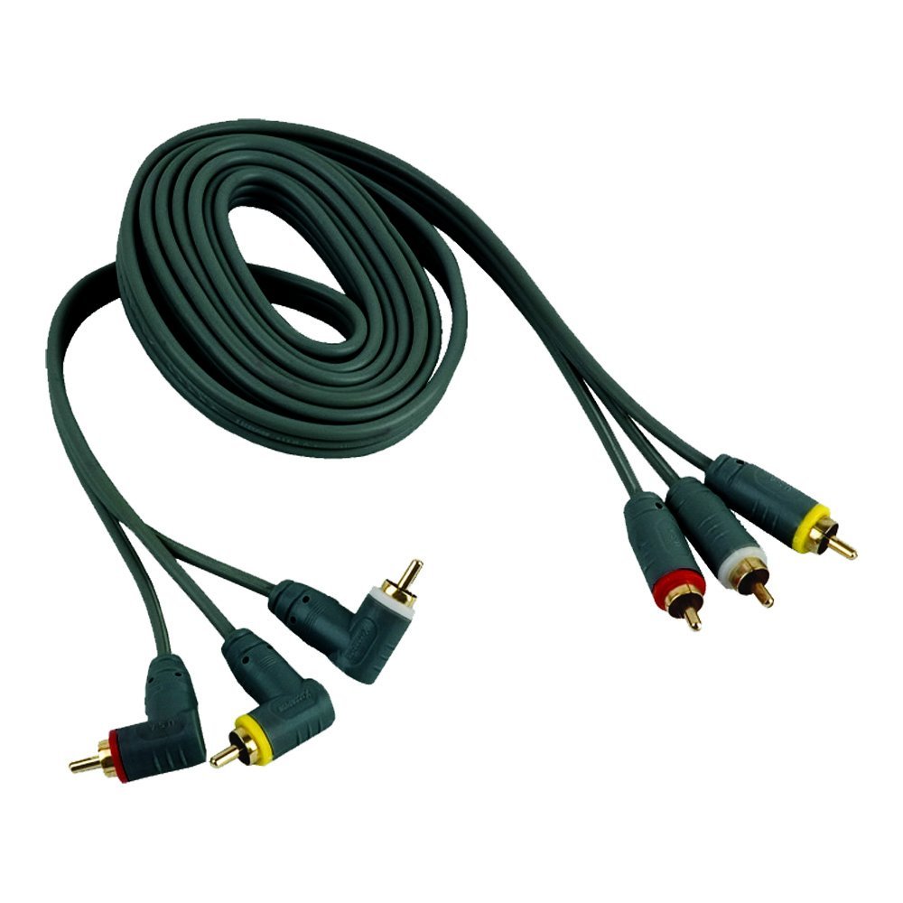 225FWY Composite Home & Car Audio Gold-Plated RCA Cable 15FT.