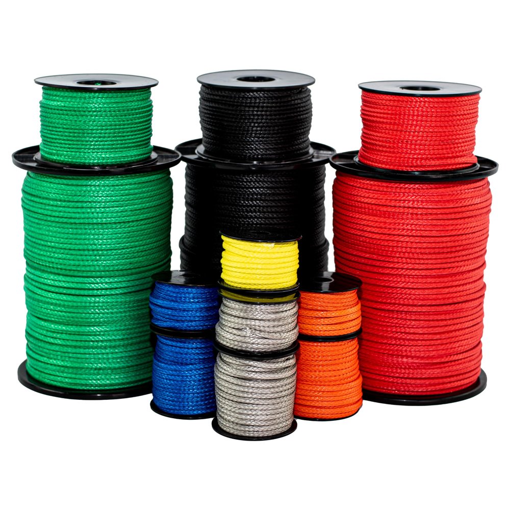 SGT KNOTS Hollow Braid HMPE Rope  Ultra-Strong, UV and Abrasion Resistant, High Strength-to-Weight Ratio, Lightweight for Arborists, Boating, Camping, Lifting, & Crafting (3/16", 100ft, Yellow)