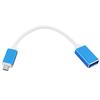 Micro USB to USB, Micro USB 2.0 OTG Cable 1 Pack On The Go Adapter Micro USB Male to USB Female for Mobile Phones Tablet PCs Digital Cameras and Other Micro-Interface Devices (Blue) view 3