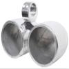 Rockville DMAC80S Bundle: (2) Dual 7.7-in Polished Silver Aluminum Wakeboard Tower Speaker Pods, (2) RWBC80 Neoprene Covers for 8-in Marine Speakers, 4-Items view 2