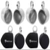 Rockville MAC80S Bundle: (4) 7.7" Polished Silver Aluminum Wakeboard Tower Speaker Enclosures, (4) RWBC80 Neoprene Covers for Marine Wakeboard Tower Speakers, 8-Items view 1