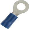 10 Pack 1000 PCS Blue #6 16/14 Gauge Insulated Heatshrink Ring Terminal view 1