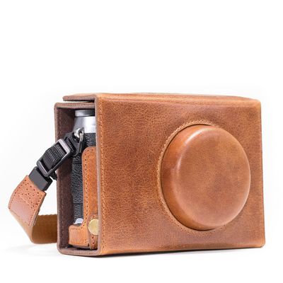 MegaGear Ever Ready Genuine Leather Camera Case Compatible with Fujifilm X100F, Brown (MG1482)