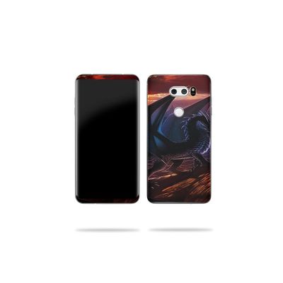MightySkins Skin Compatible with LG V30 - Fire Dragon | Protective, Durable, and Unique Vinyl Decal wrap Cover | Easy to Apply, Remove, and Change Styles | Made in The USA
