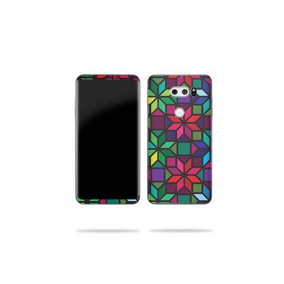 MightySkins Skin Compatible with LG V30 - Stained Glass Window | Protective, Durable, and Unique Vinyl Decal wrap Cover | Easy to Apply, Remove, and Change Styles | Made in The USA