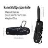 HONZIN Swiss Small Pocket Knife, 15 in 1 Multitool Knife with Bottle Opener, Saw, Screwdrivers, Nail File, Window Breaker and More-for Outdoor, Camping, Fishing, Survival, Hiking, Gifts for Men view 3