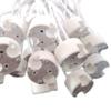 Speller 20 pcs G8 Base Porcelain Halogen Socket G8 LED Light Bulb Ceramic Socket with 6" Leads Wire Connector for Retrofit Halogen Light Bulb view 1