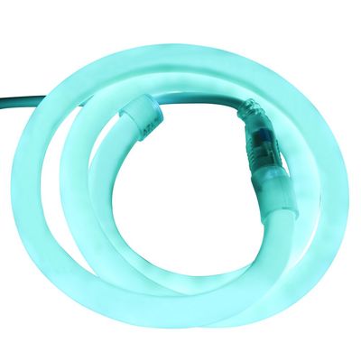 XUNATA 66ft LED Neon Rope Light, DC 12V 2835 Round Tube Flexible 360 Degree LED Neon Strip Lights, 2400 Units LED Waterproof Neon Rope Light for Decoration(Ice Blue)