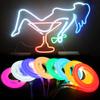 XUNATA 66ft LED Neon Rope Light, DC 12V 2835 Round Tube Flexible 360 Degree LED Neon Strip Lights, 2400 Units LED Waterproof Neon Rope Light for Decoration(Ice Blue) view 3
