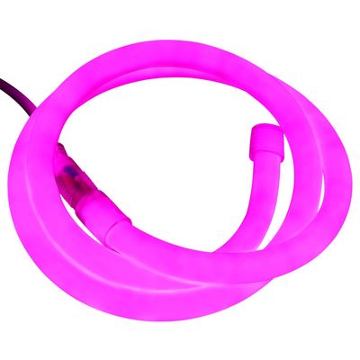 XUNATA 23ft LED Neon Rope Light, DC 12V 2835 Round Flexible 360 Degree LED Neon Strip Lights, 840 Units LED Waterproof Neon Rope Light for Decoration(Pink)