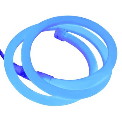 XUNATA 66ft LED Neon Rope Light, DC 12V 2835 Round Tube Flexible 360 Degree LED Neon Strip Lights, 2400 Units LED Waterproof Neon Rope Light for Decoration(Blue)