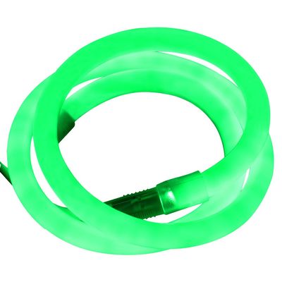 XUNATA 19.7ft LED Neon Rope Light, DC 12V 2835 Round Tube Flexible 360 Degree LED Neon Strip Lights,720 Units LED Waterproof Neon Rope Light for Decoration(Green)