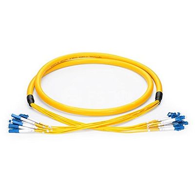 12 Core 24 Core 48core 72core 144core LC SingleMode Bunch Fiber Optic Patch Cable (5m, 48core)