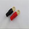 10 Pack 20 PCS 4 Gauge Gold Crimp Car Audio Ring Terminal Connector Red & Black Boot 5/16 view 1