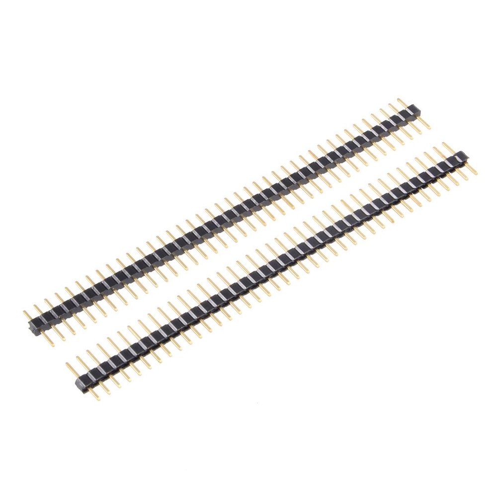 uxcell 20Pcs 2mm Pitch 40P Single Row Straight Connector Pin Header Strip for Prototype Shield